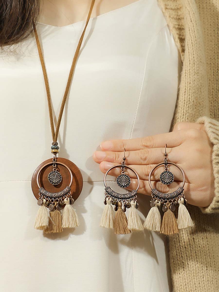 Noelle | Bohemian Tassel Jewellery Set