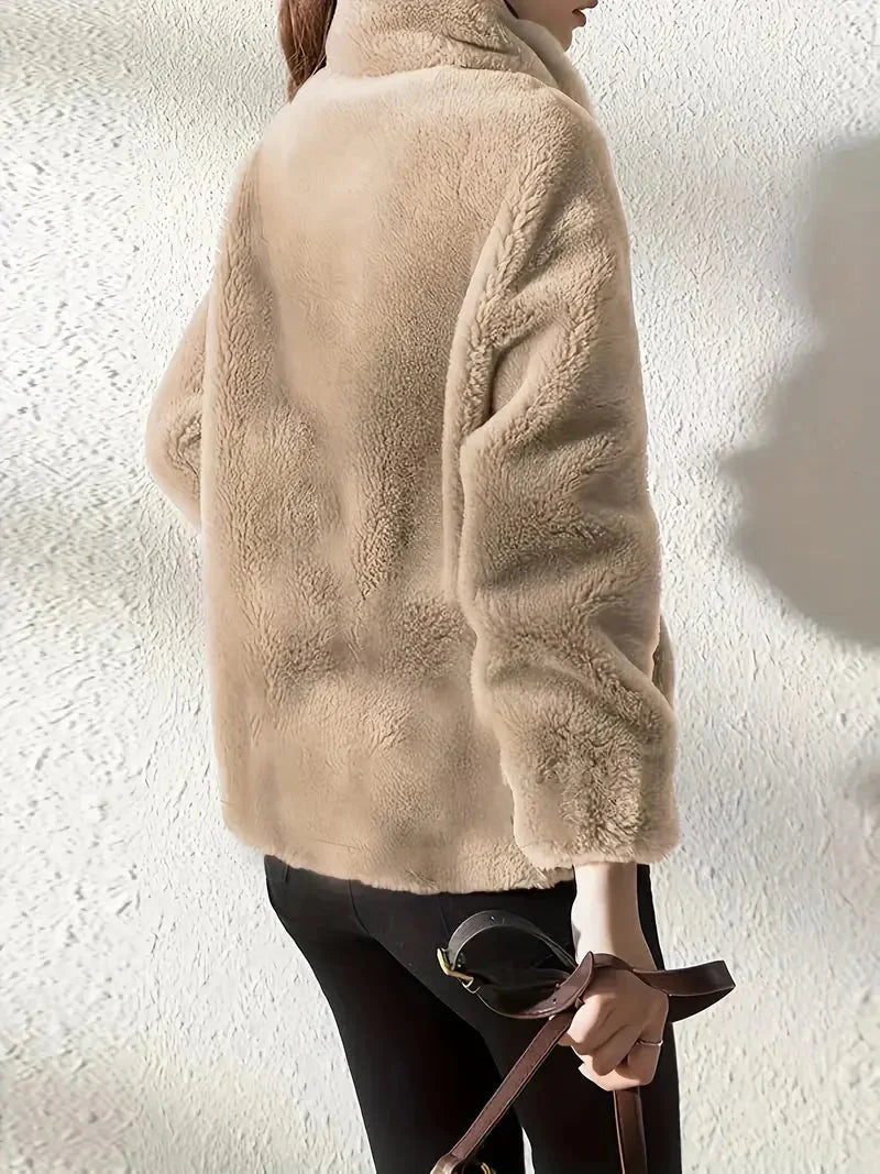Brit & Boho™ I Sofia Drawstring Teddy Coat