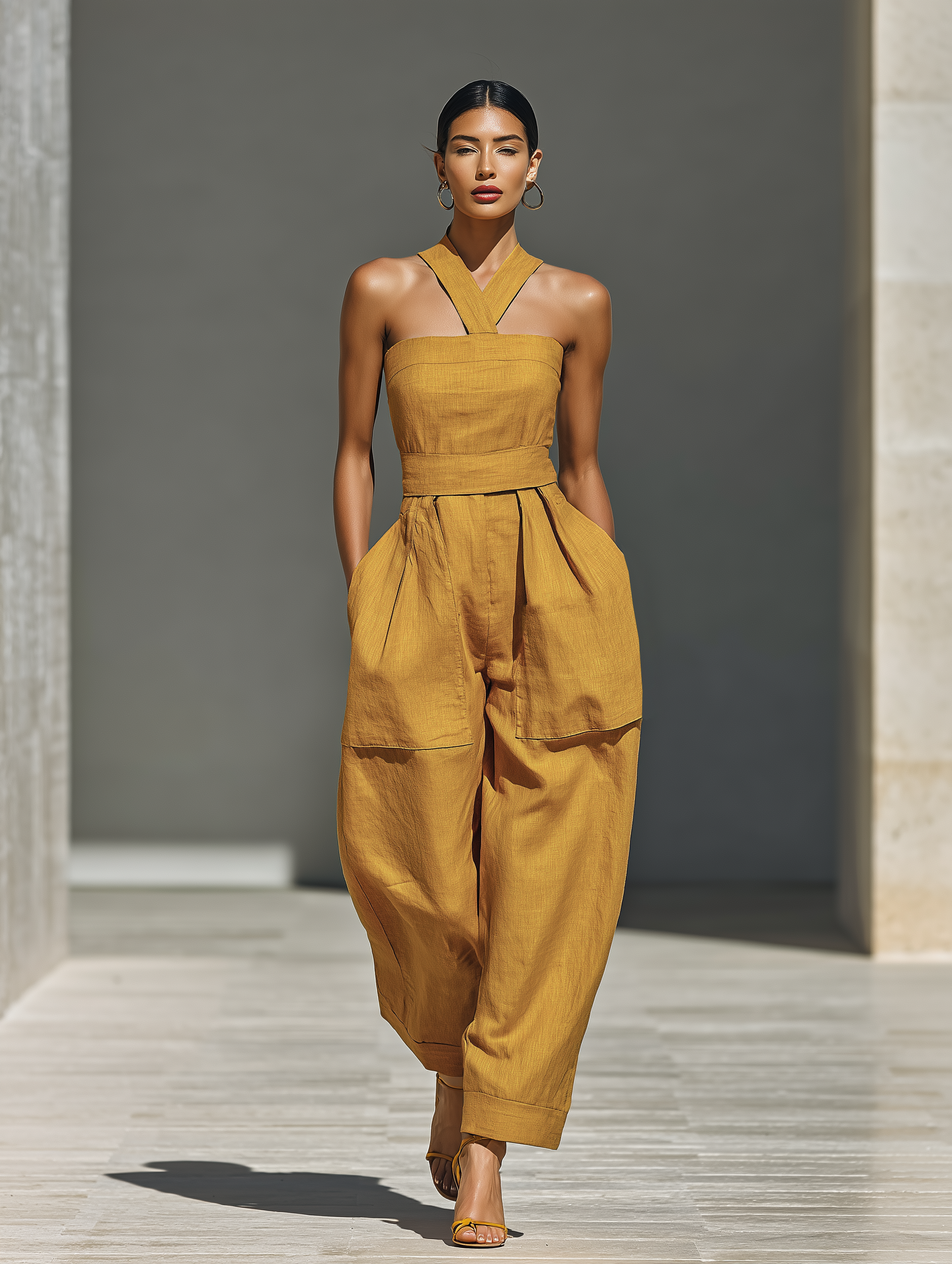 Goldie | Mustard Relaxed Jumpsuit