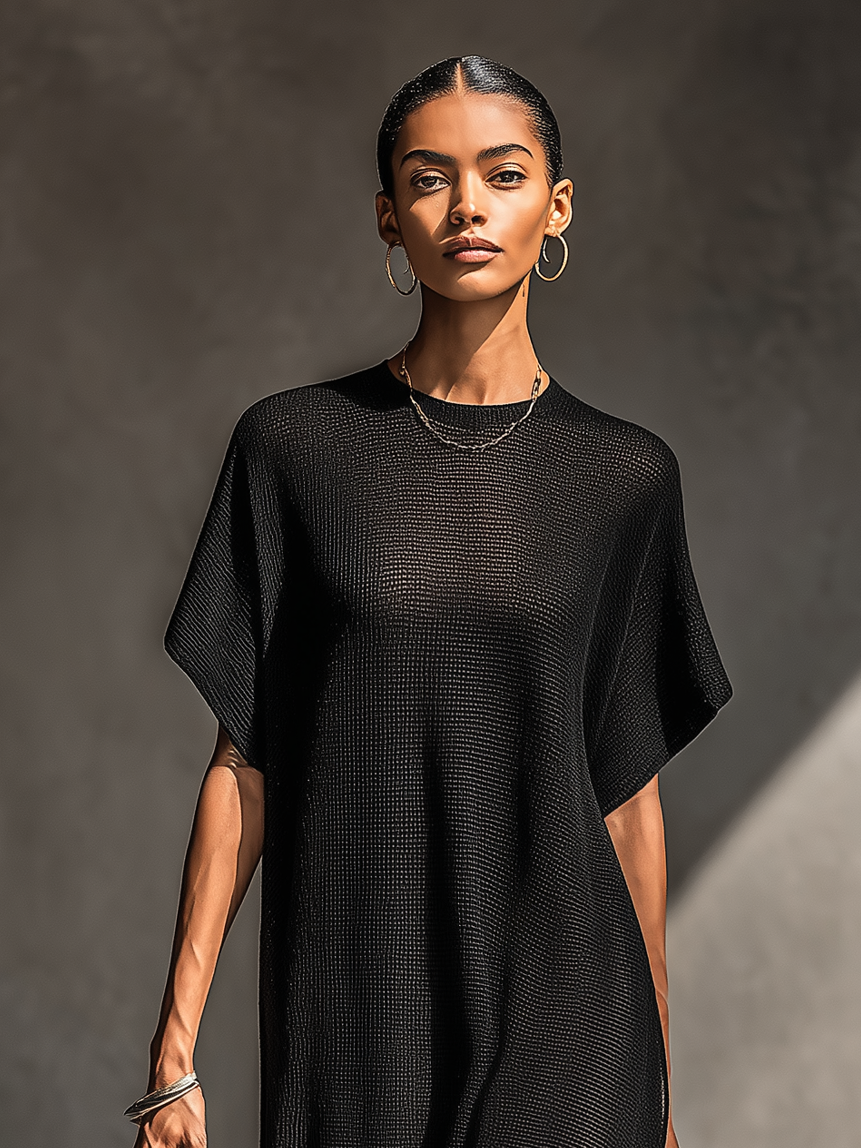 Maisie | Sheer Knit Maxi Dress