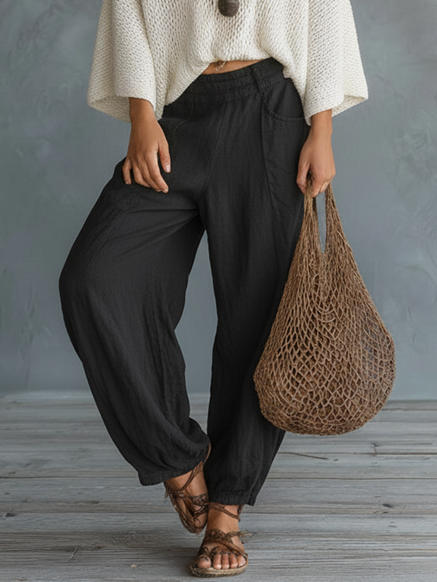 Julia | Cape Sleeve Harem Pants Set
