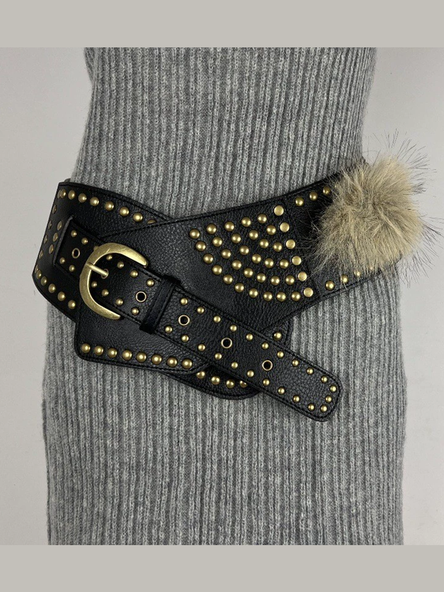 Freya | Faux Fur Waist Belt