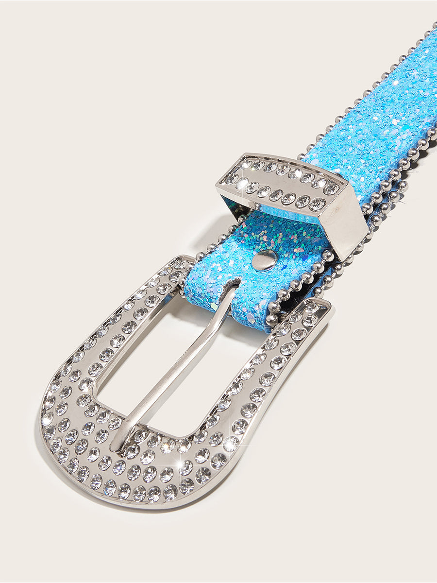 Aurora | Rhinestone Buckle Belt