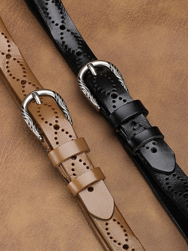 Noelle | Hollow Leather Belt