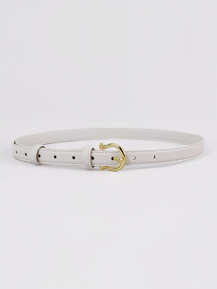 Celeste | Horsebit Faux Leather Belt