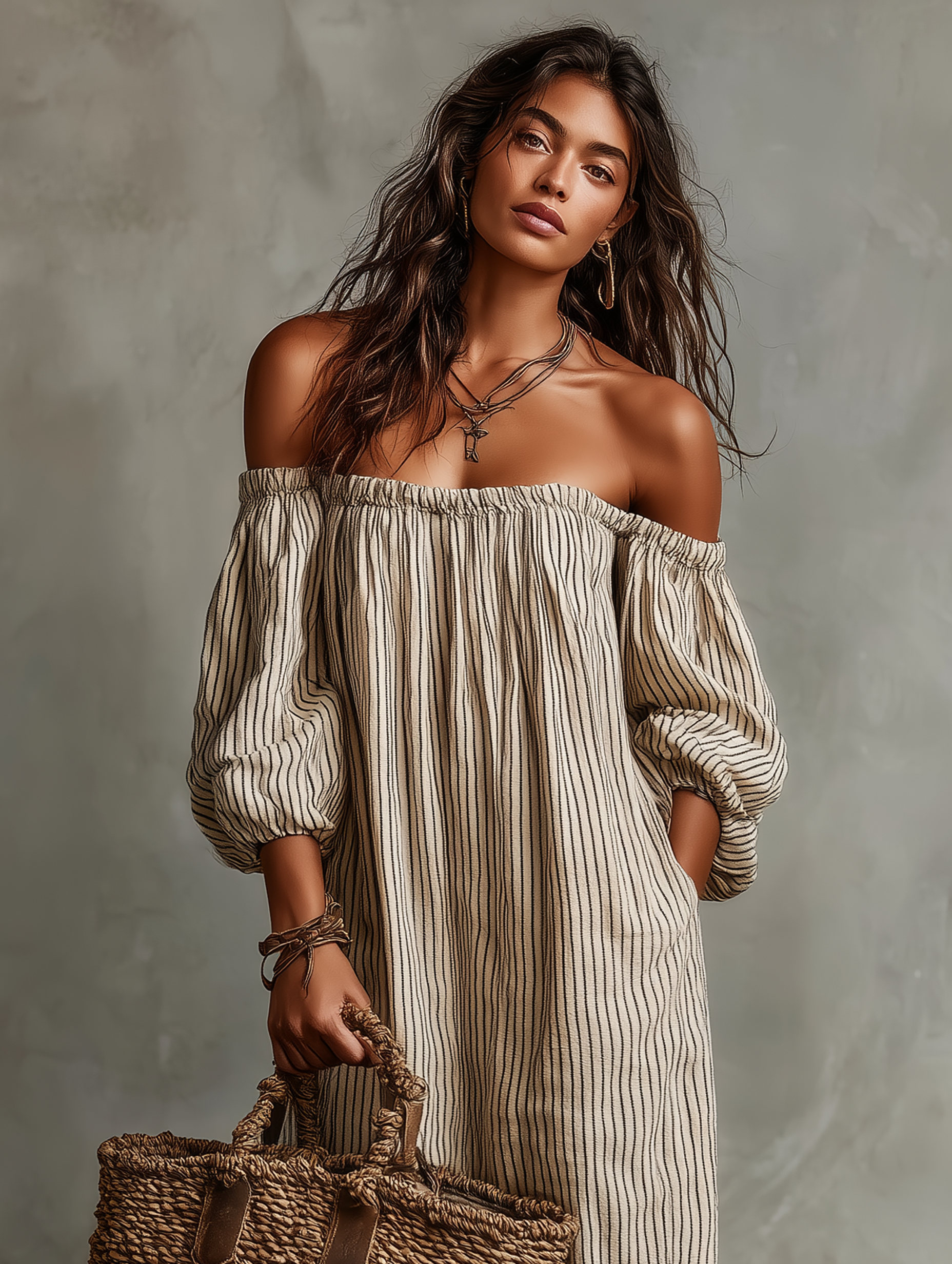Rhea | Off-Shoulder Vacation Maxi Dress