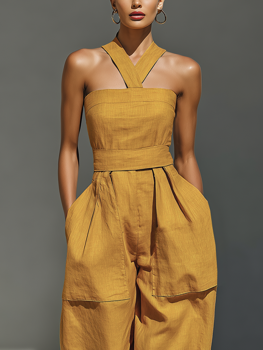 Goldie | Mustard Relaxed Jumpsuit