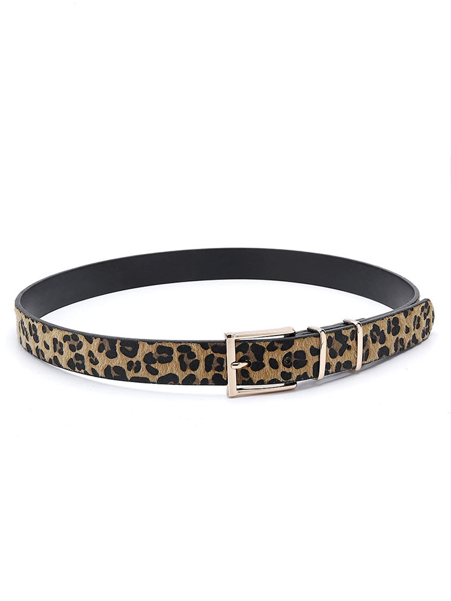 Daphne | Leopard Pony Hair Belt