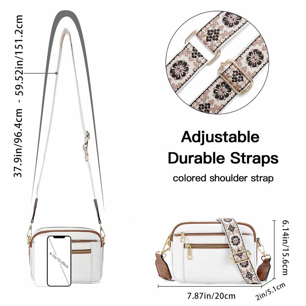 Selena™ Refined Leather Shoulder Bag
