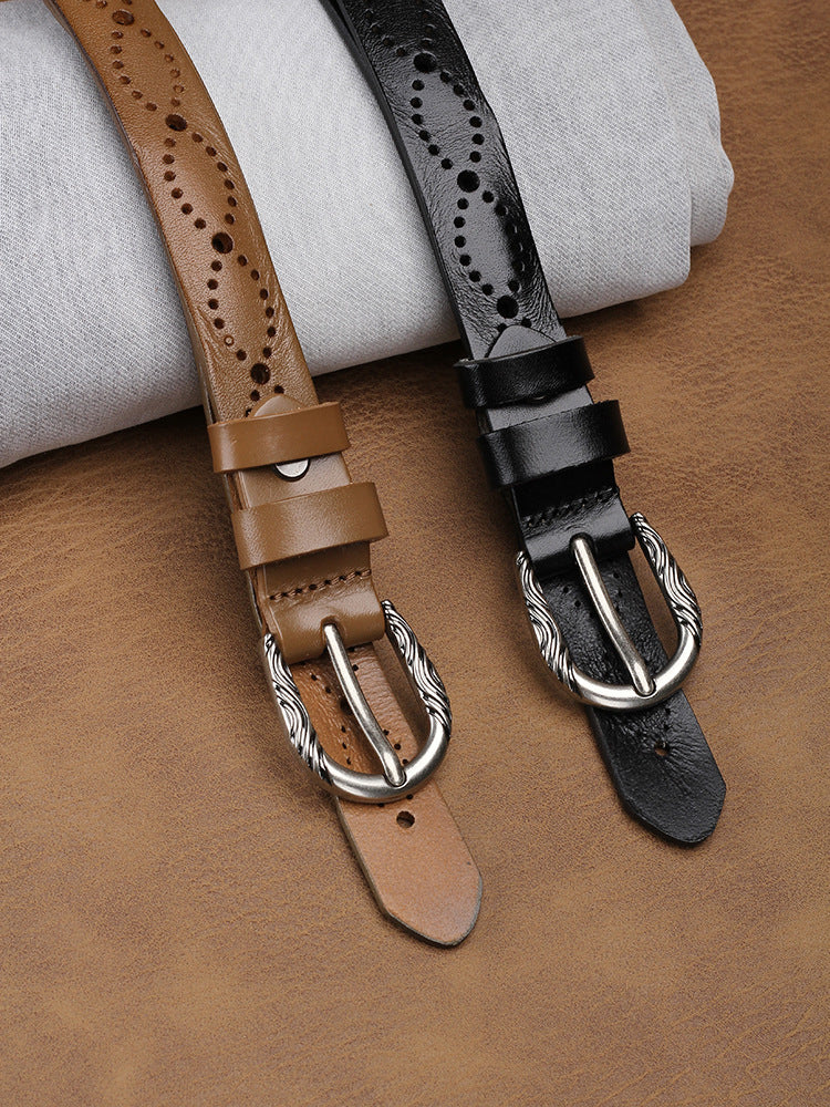 Noelle | Hollow Leather Belt