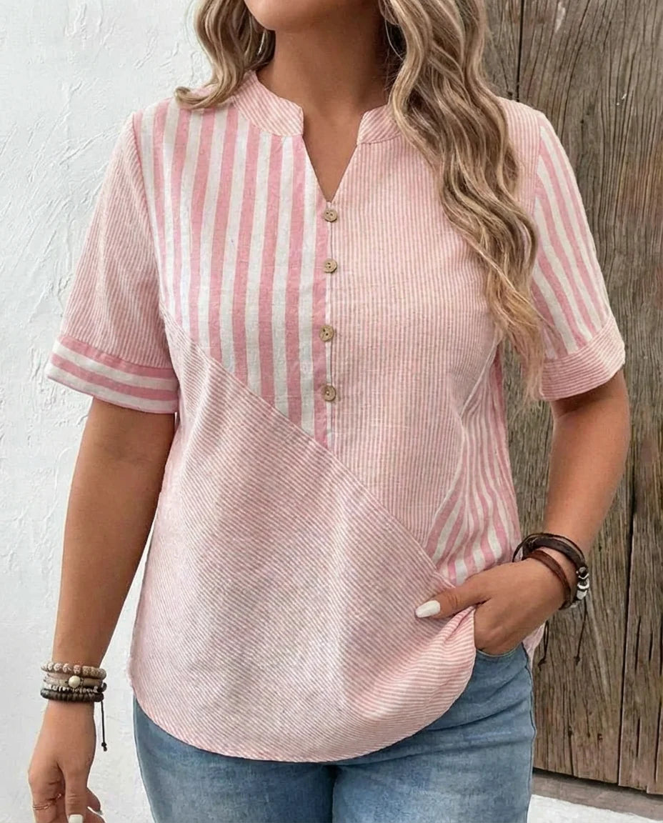 Monroe | Soft Striped Blouse