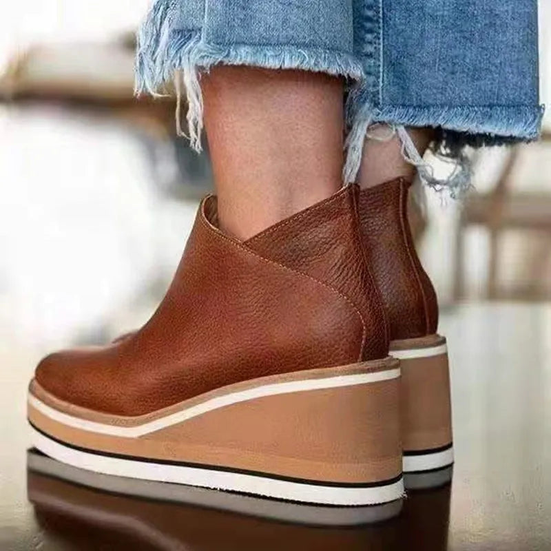 Kamala | Wedge Ankle Boots