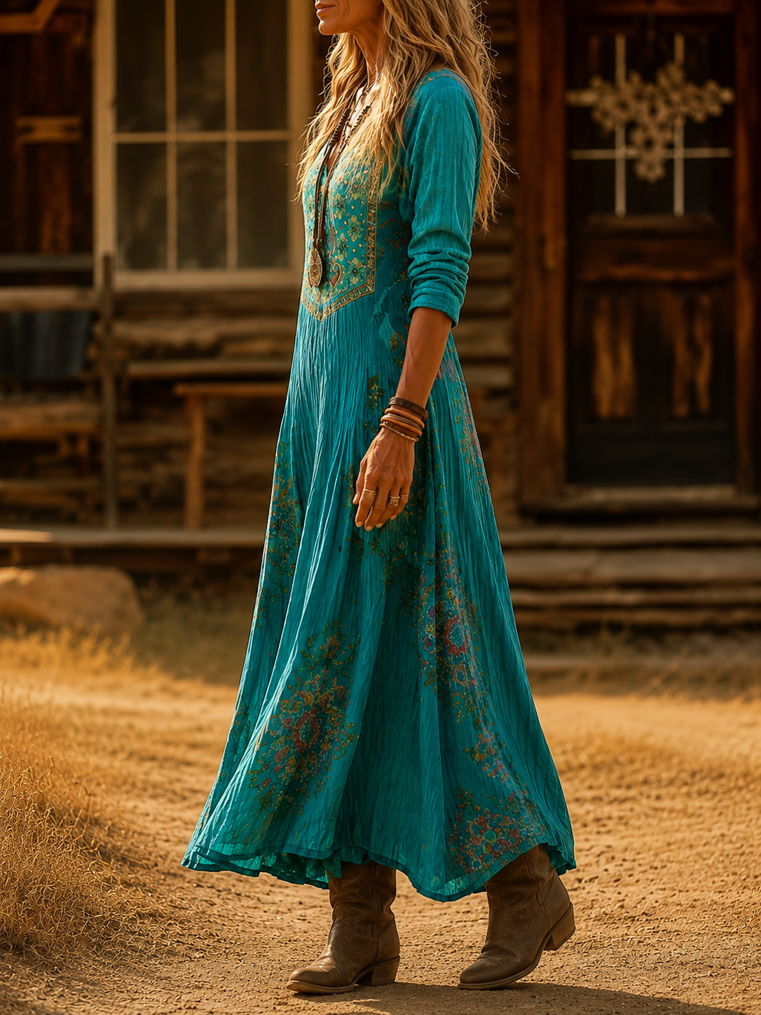 Blyssa | Bohemian Autumn Dress