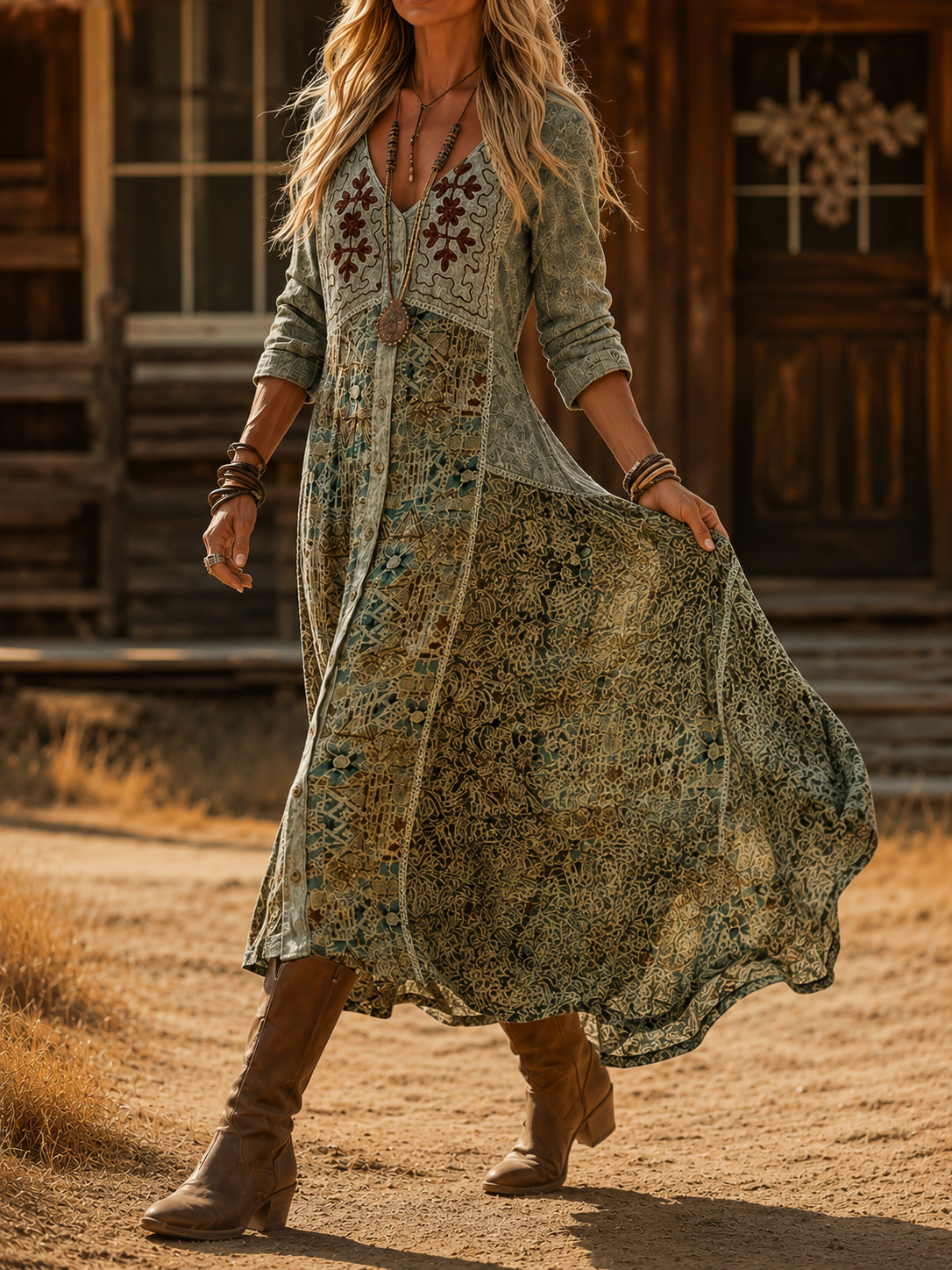 Cerelia | Vintage Bohemian Dress