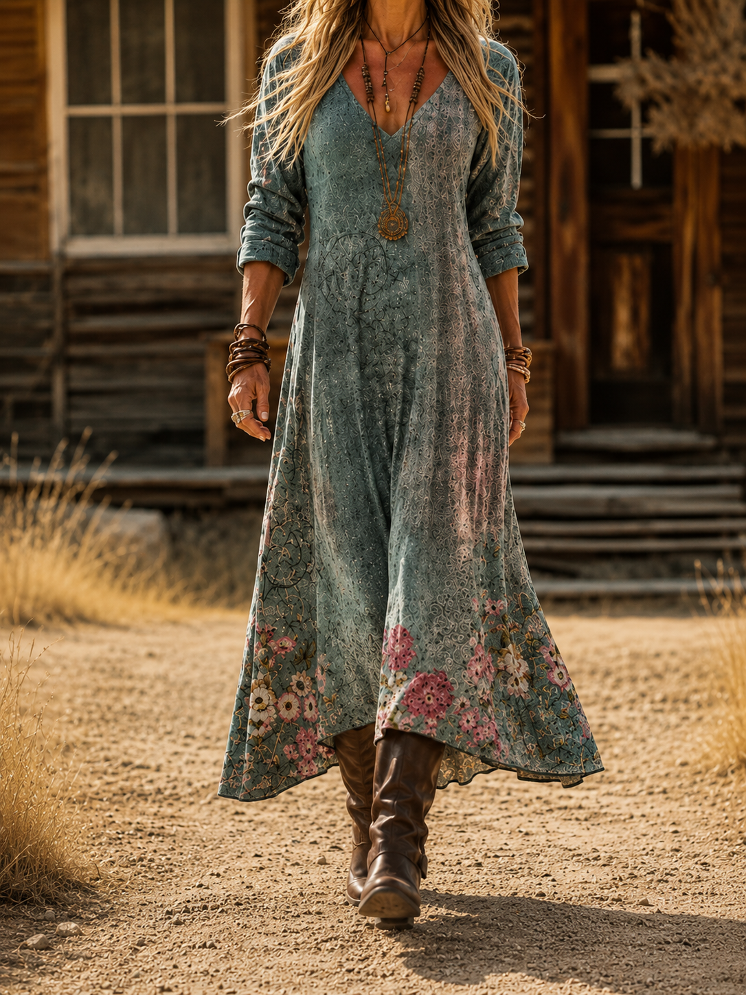 Asteria | Bohemian Autumn Dress