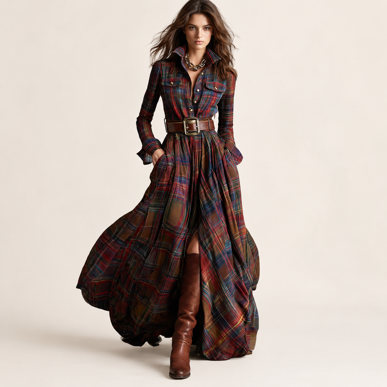 Evelyn | Classic Elegant Shirt Dress