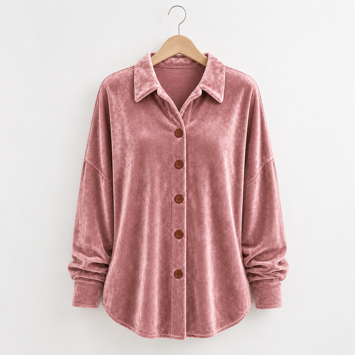 Sofia™ | Velvet Button-Front Shirt – product image 1