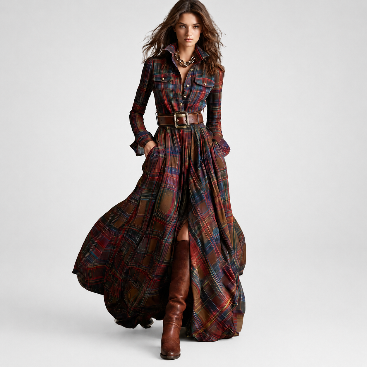 Evelyn | Classic Elegant Shirt Dress