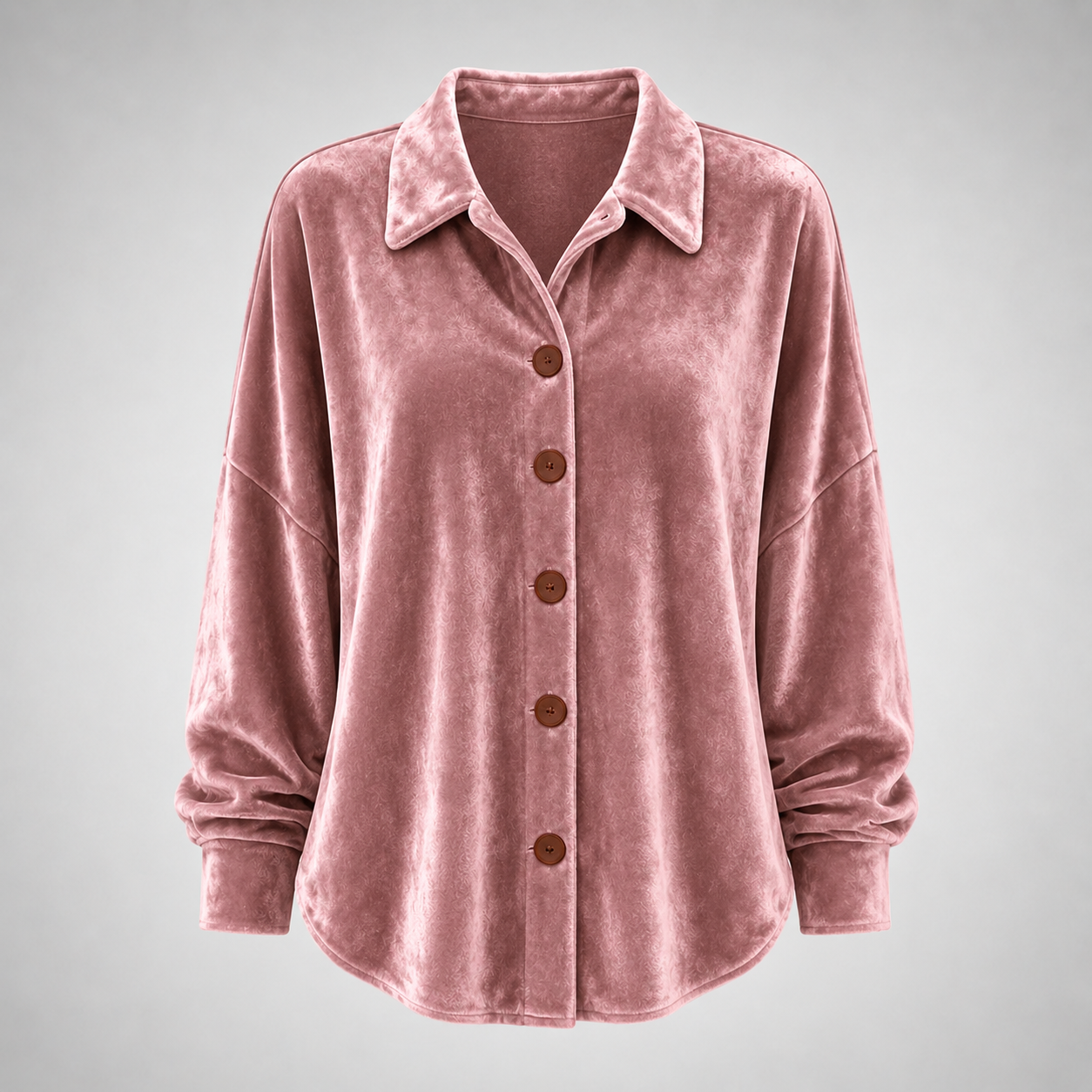 Sofia Velvet Button-Front Shirt