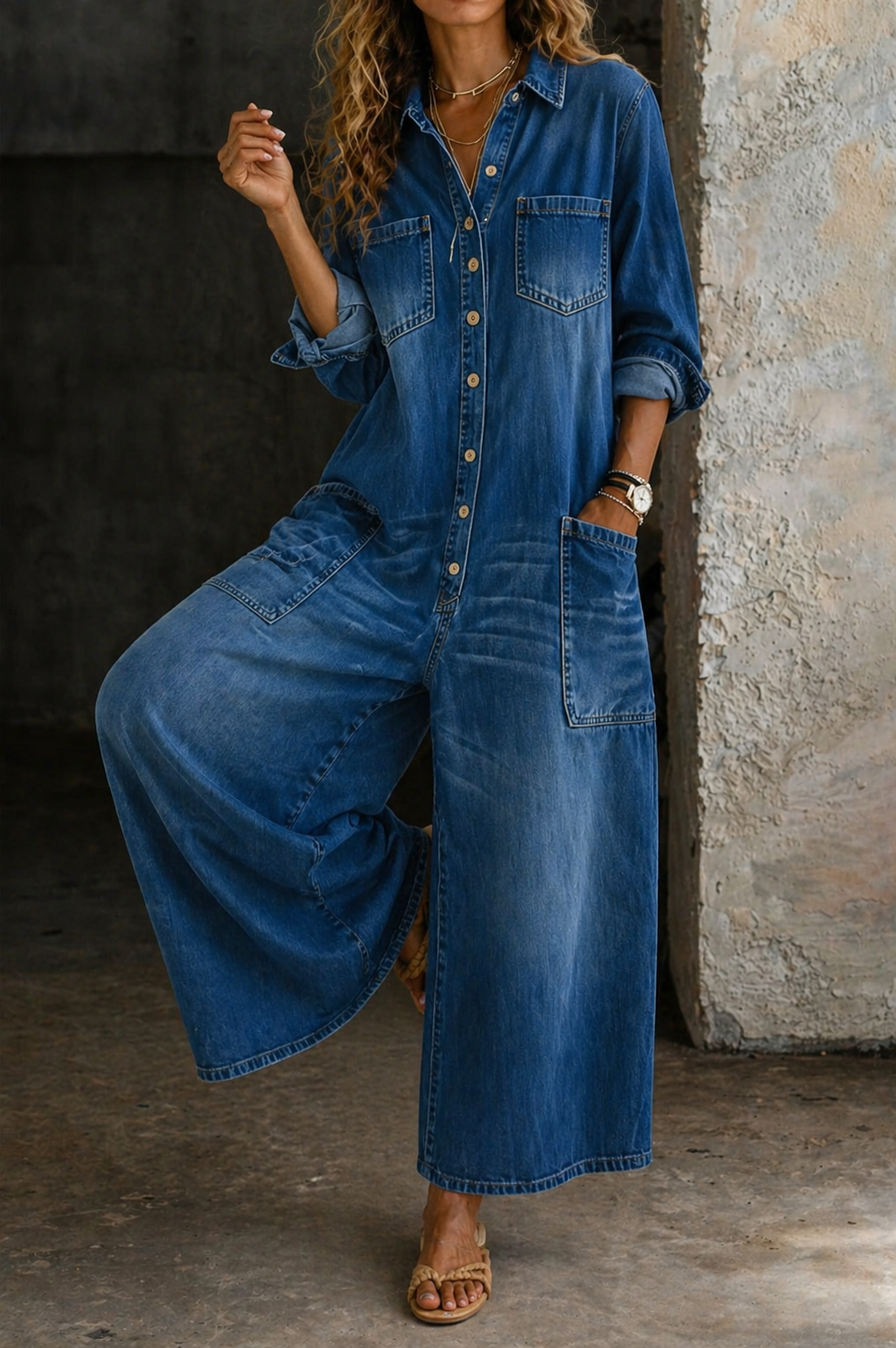 Eileen™ | Casual Denim Jumpsuit – product image 2