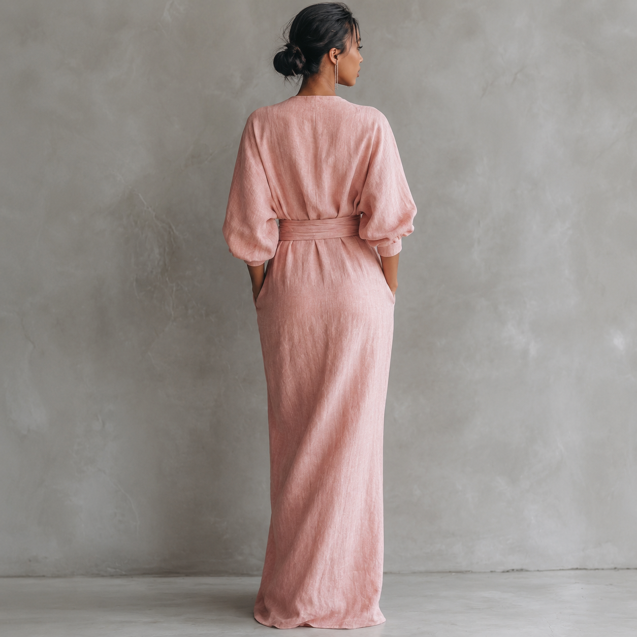 Lola | Draped V-Neck Dress