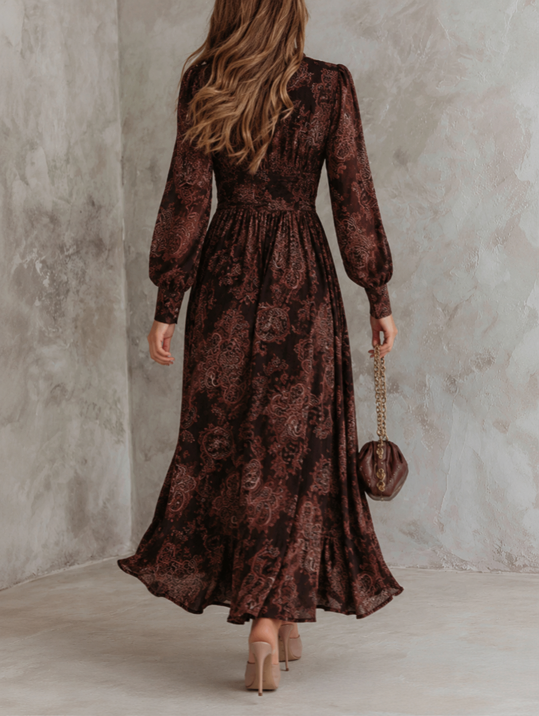 Whitney | Bohemian Zip Maxi Dress
