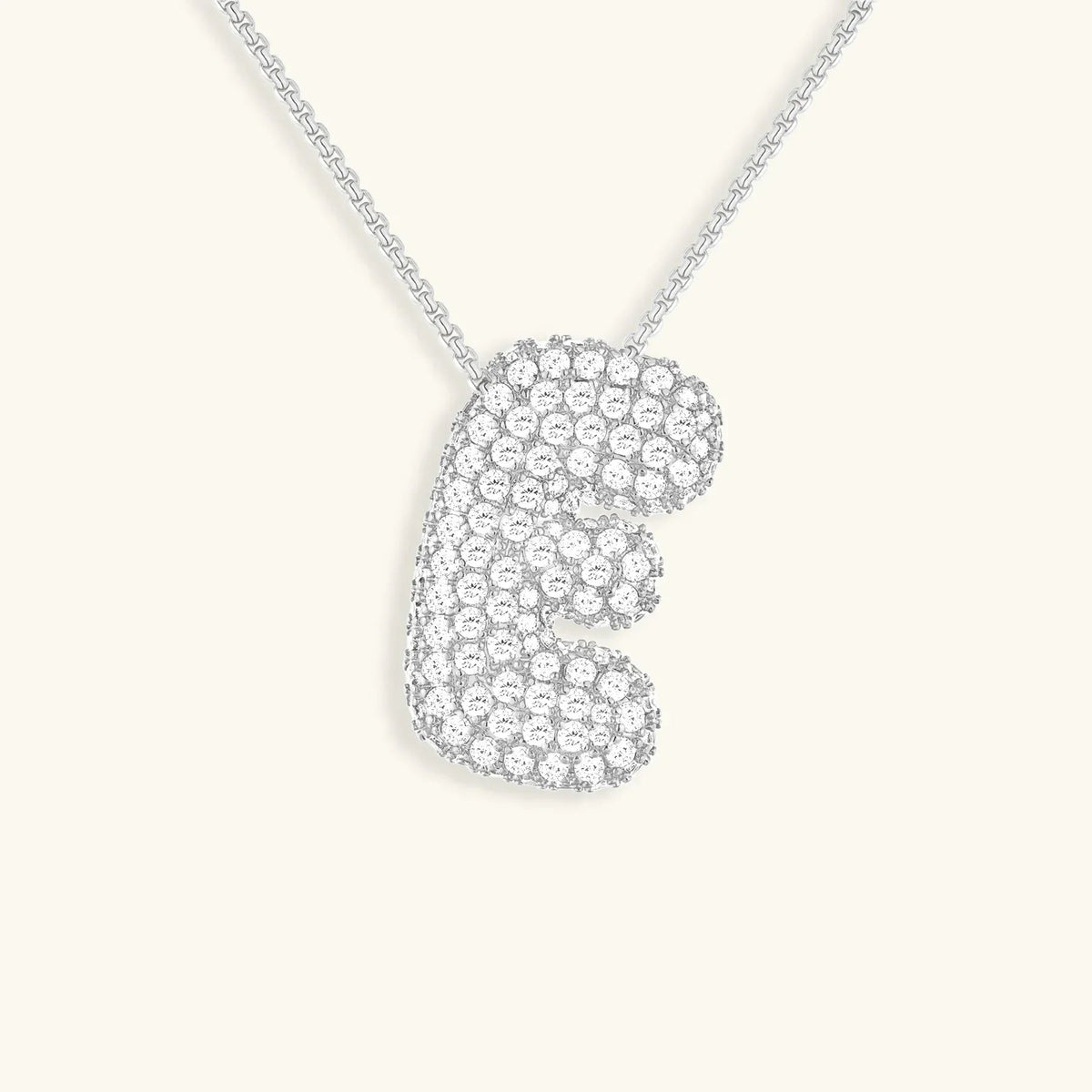 Bubble Initial Necklace