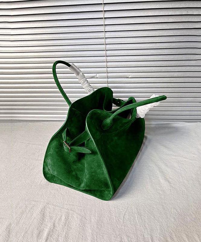 Valerie | Green Suede Tote Bag