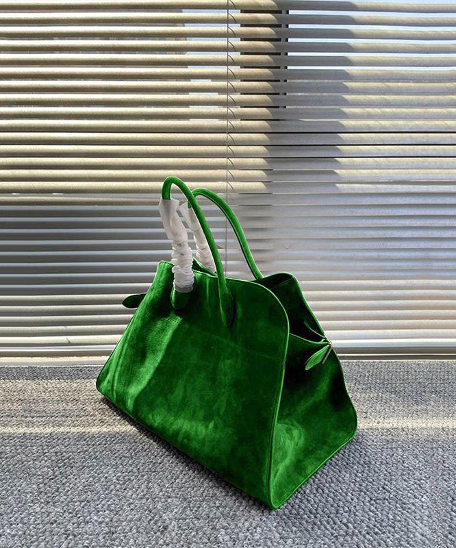 Valerie | Green Suede Tote Bag
