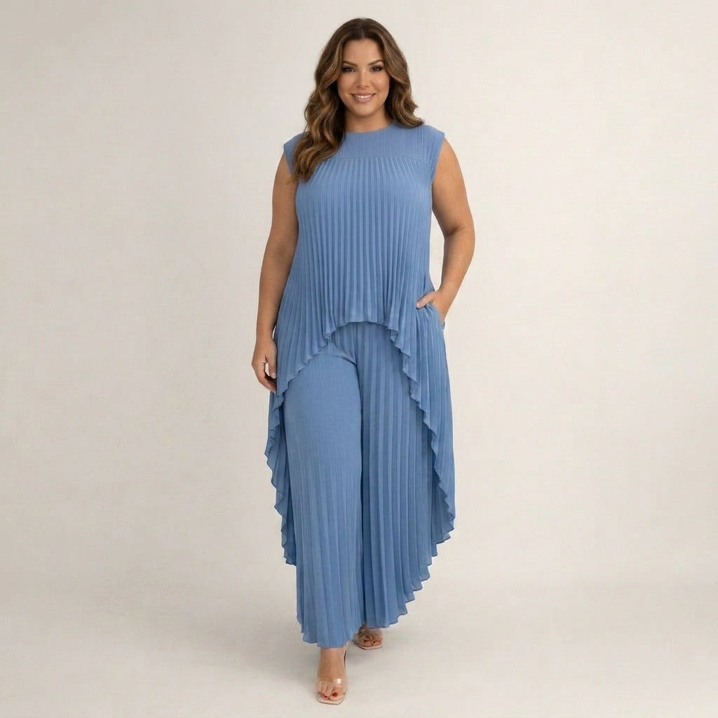 Halina | Elegant Pleated Set