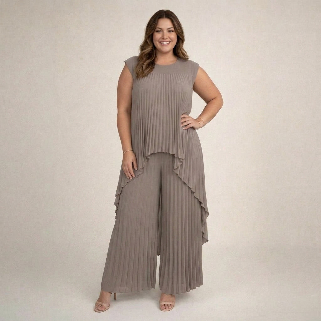 Halina | Elegant Pleated Set