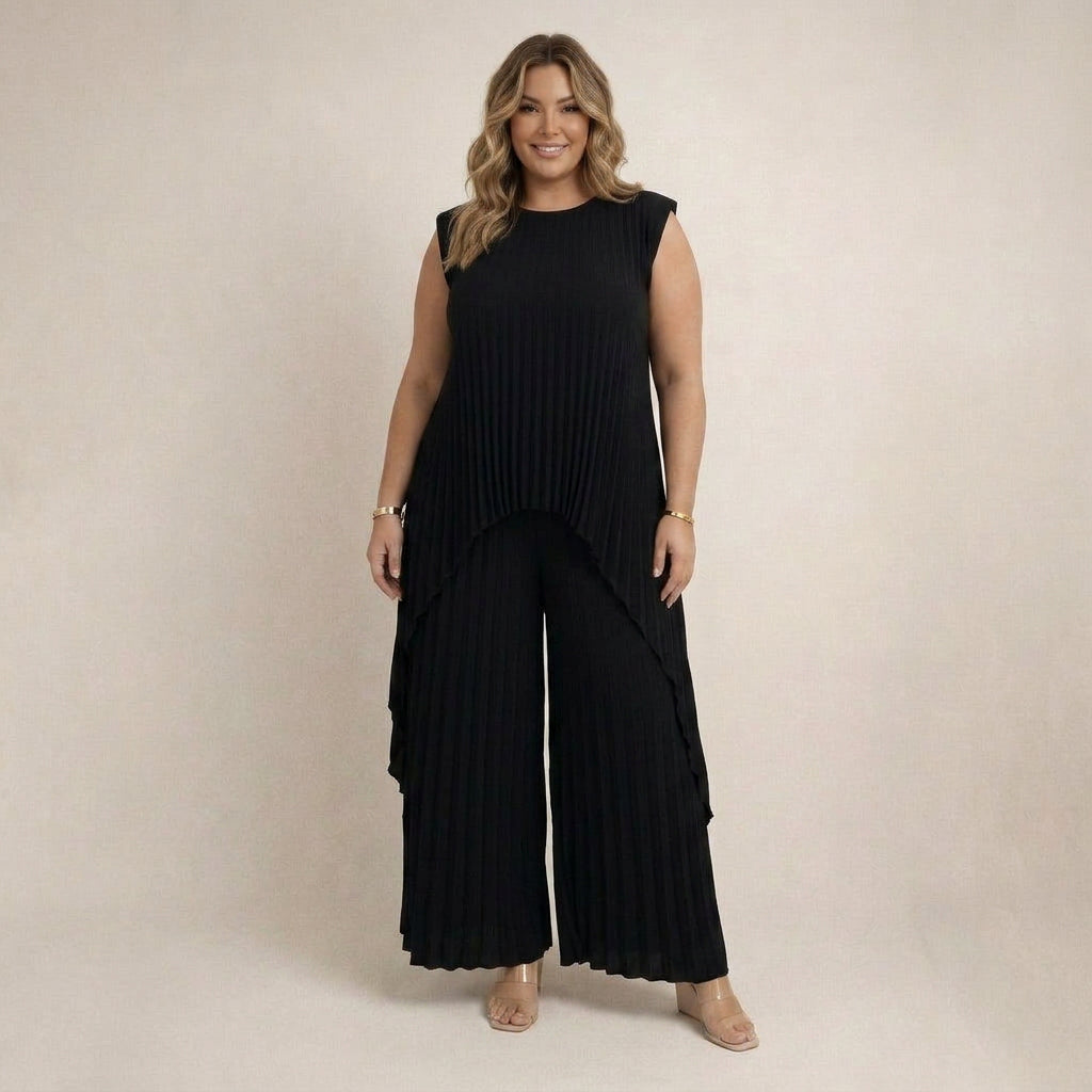 Halina | Elegant Pleated Set