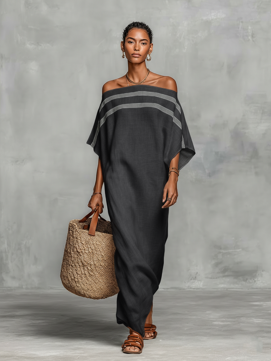Arabella | Off-Shoulder Batwing Maxi Dress
