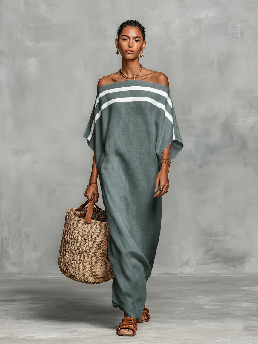 Arabella | Off-Shoulder Batwing Maxi Dress