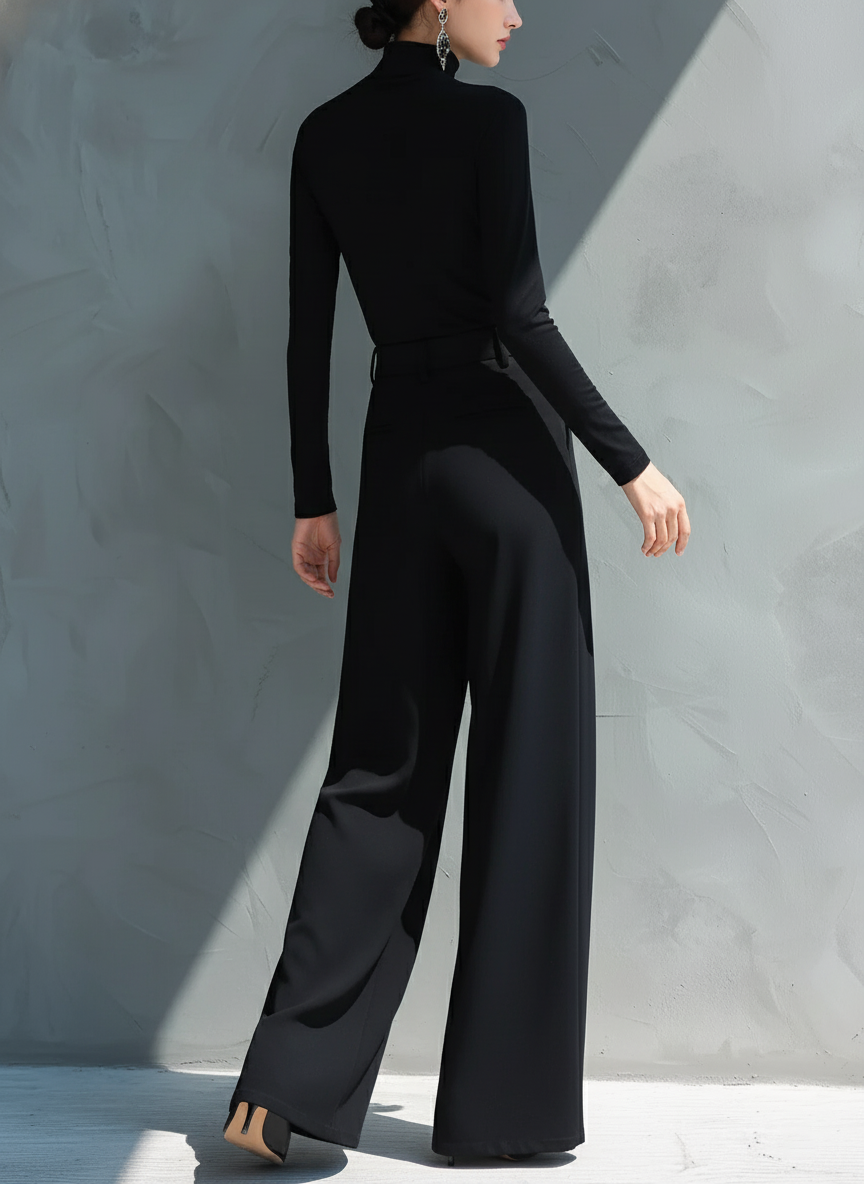 Nora | Turtleneck Wide-Leg Jumpsuit