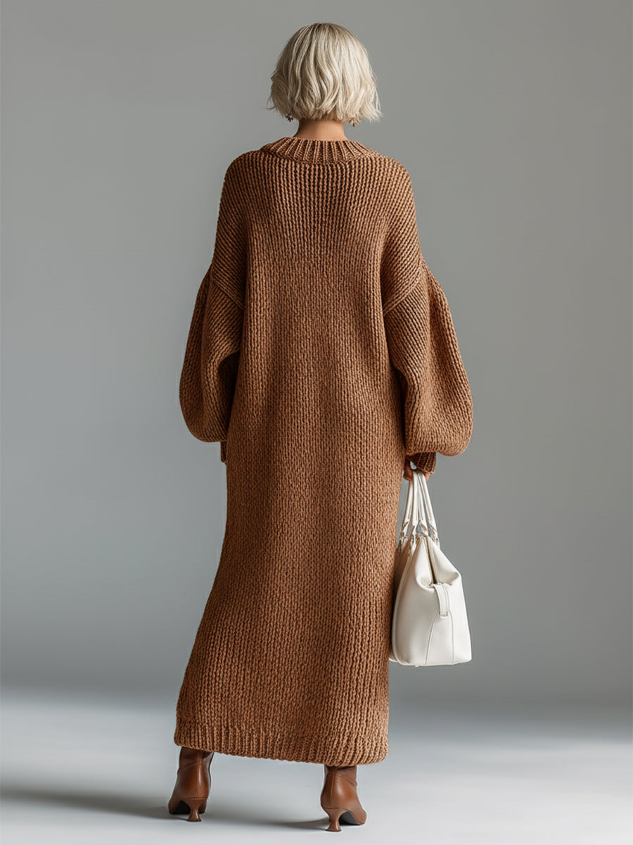 Maeve | Heathered Knit Maxi Dress