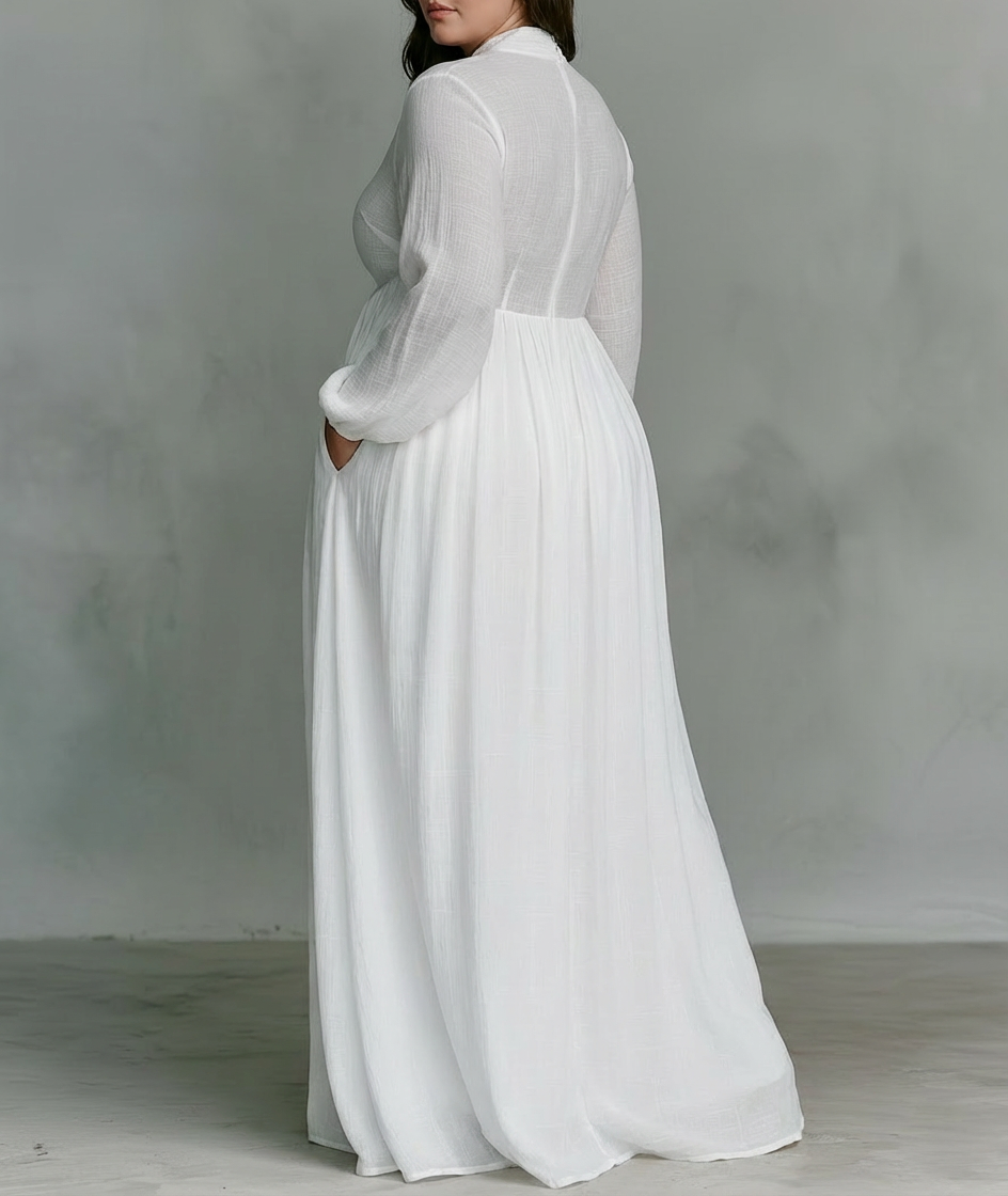 ROWENA | MINIMALIST PATCHWORK MAXI DRESS