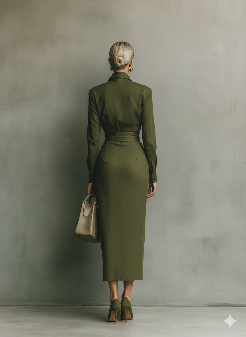 Olive | Army Green Maxi Dress