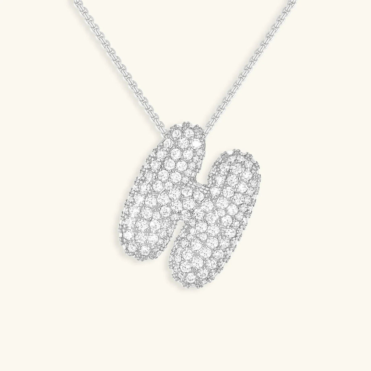 Bubble Initial Necklace