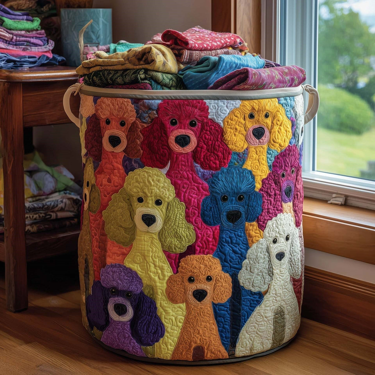 Coco™ | Poodle Parade Laundry Basket