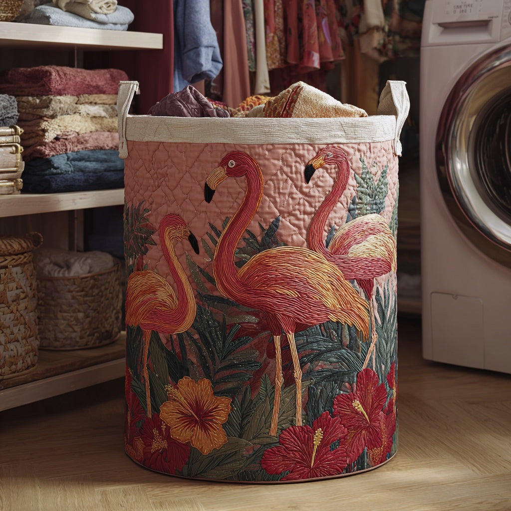 Tallulah™ | Flamingo Paradise Laundry Basket