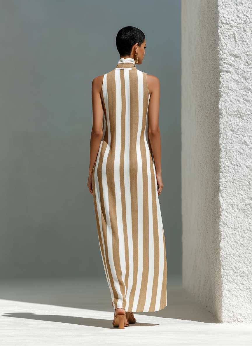 Camille | Striped Pocket Maxi Dress