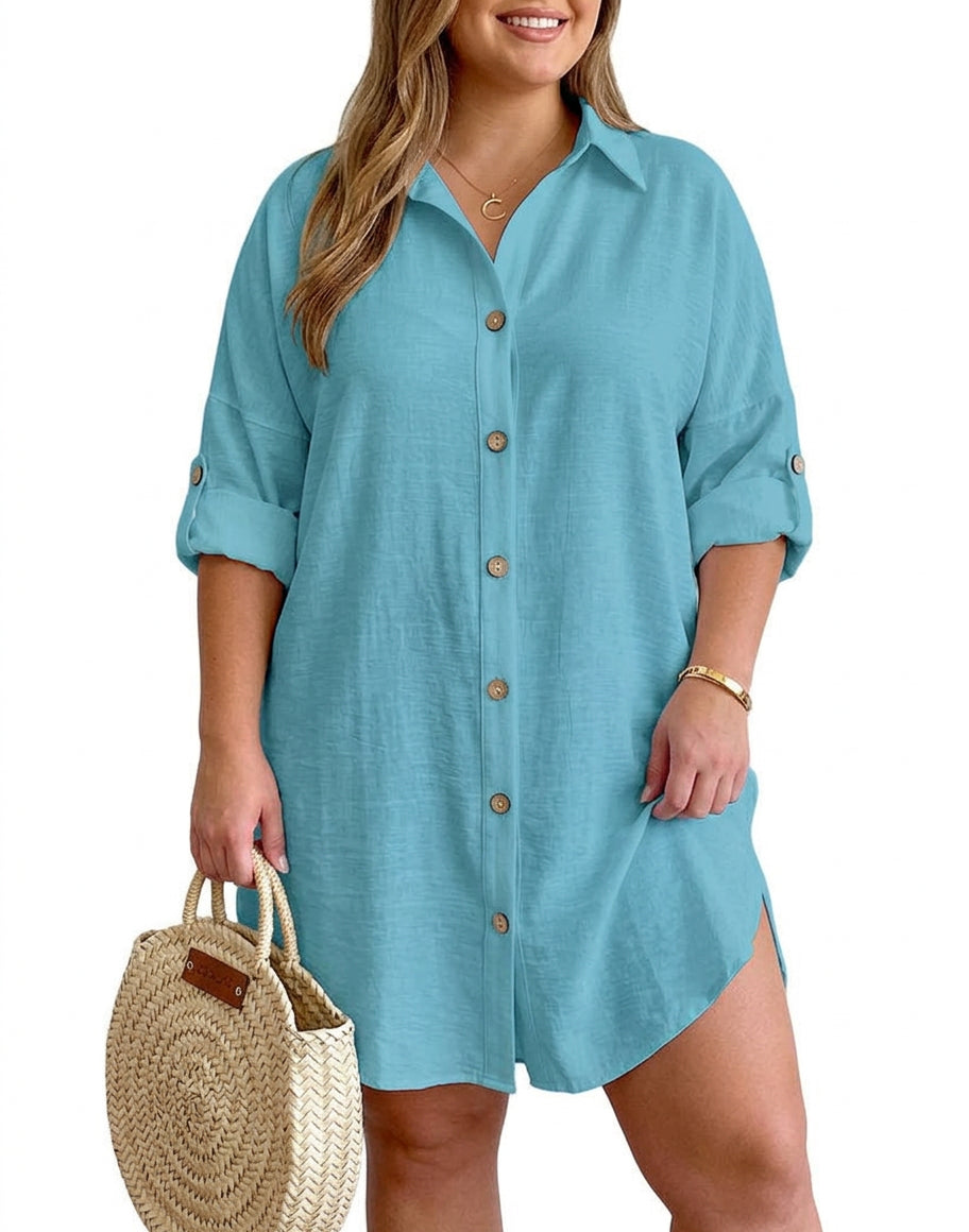 Catriona - Button-Up Shirt Dress