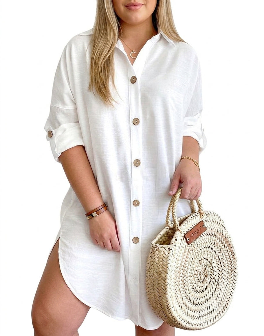 Catriona - Button-Up Shirt Dress