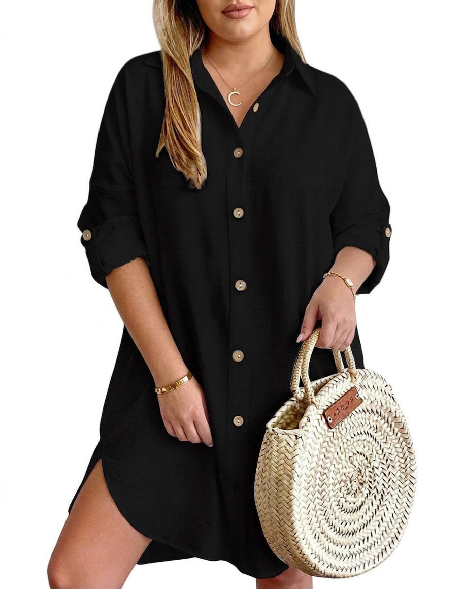 Catriona - Button-Up Shirt Dress