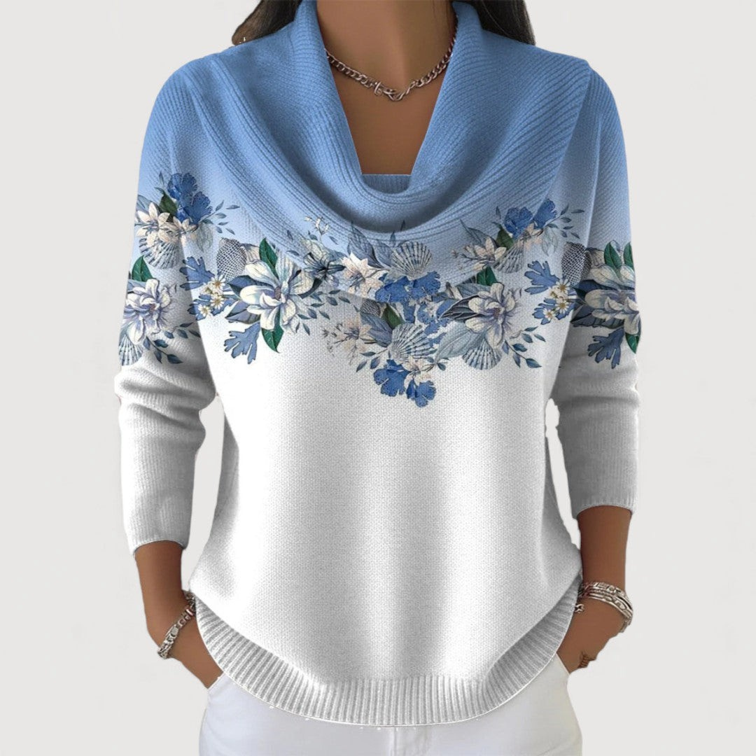 Nora™ | Floral Soft Collared Jumper – product image 2