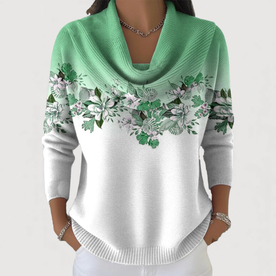 Nora™ | Floral Soft Collared Jumper – product image 4