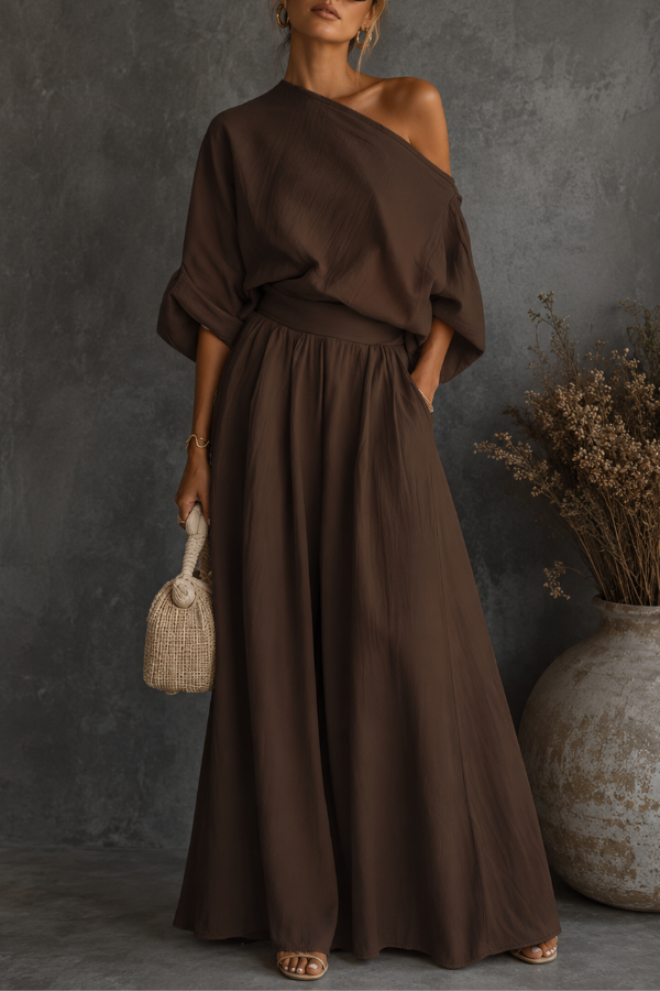 Sadie | Off-Shoulder Skirt Set
