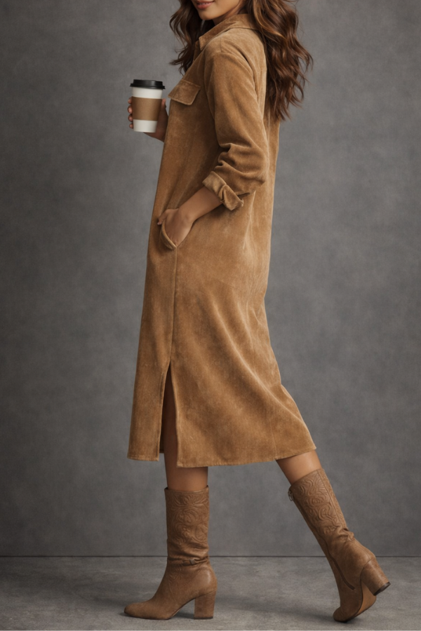 Sophie | Long-Sleeve Shirt Dress