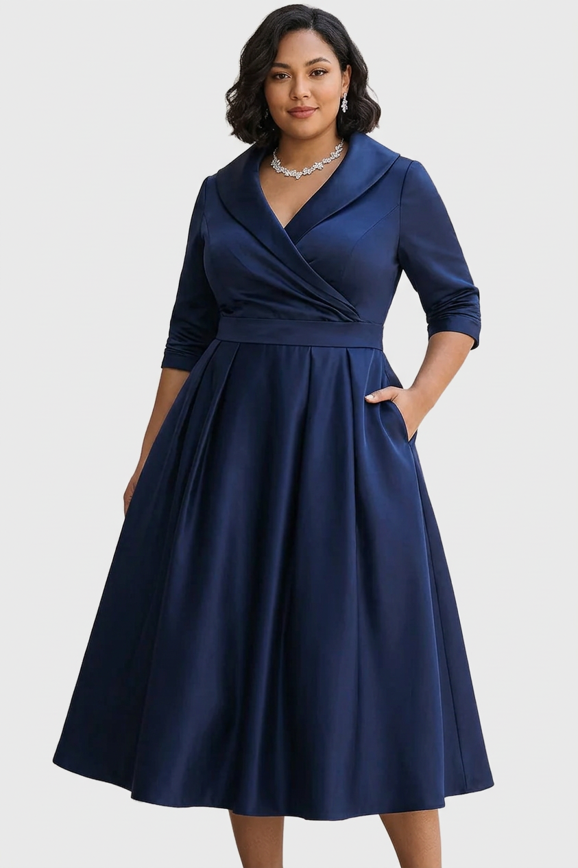 Rosa - Elegant midi dress